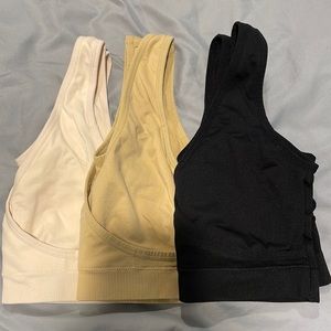 *MATERNITY* Set of 3 nursing bras. No clasp. Size L